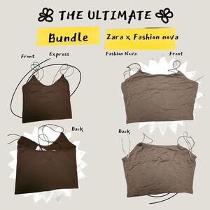 Bundle Crop Top Tank Zara & Fashion Nova